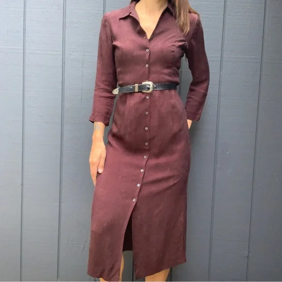 liz claiborne shirt dress Liz Claiborne | Dresses | Vintage Liz Claiborne Brown Floral Shirt Dress Sz  6p